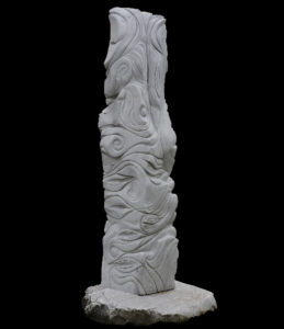 Tra terra e Cielo, 1 lato, 2008, bianco Carrara, cm 250x50x50